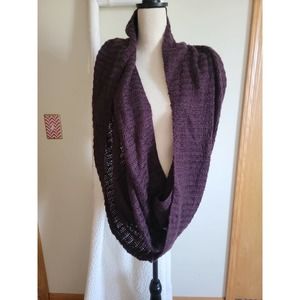 H&M Purple Infinity Knit Scarf Sz O/S